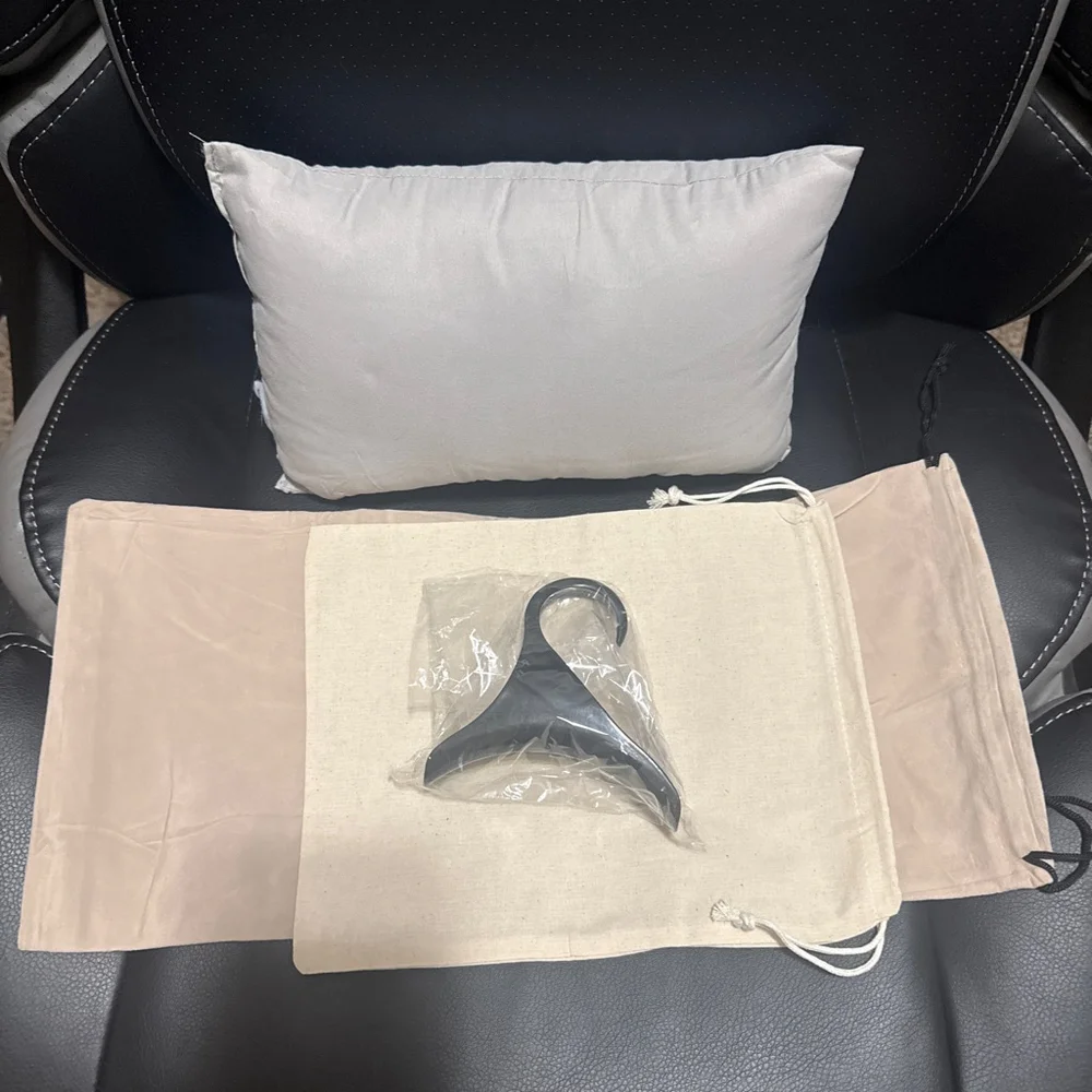 Purse Pillow, Two Wallet Dust Bags & Purse Hanger Set